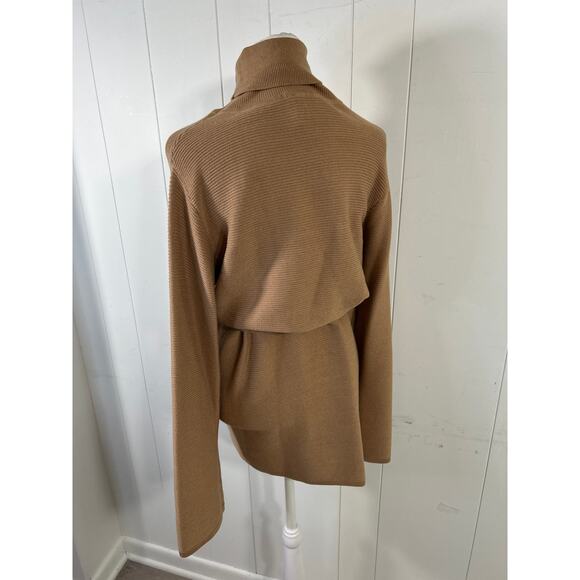 Kittenish Neutral Territory Oversized Ribbed Tan Mini Sweather Dress Size XS - Picture 4 of 9